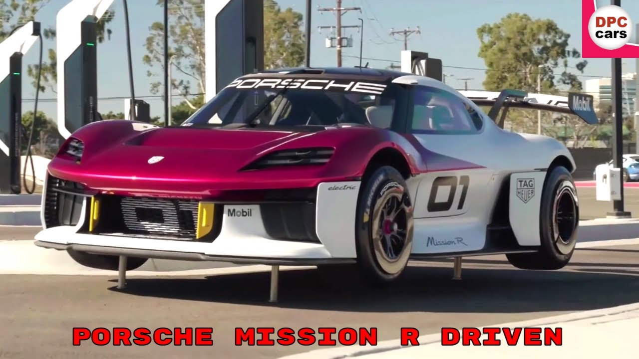 Electric Porsche Mission R Driven 