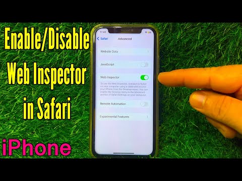 How to Enable or Disable Web Inspector in Safari on iPhone X