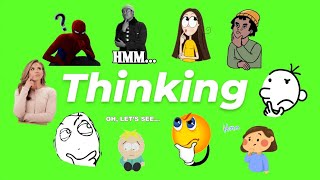 Animated Thinking GIF Green Screen Pack (Free Download)