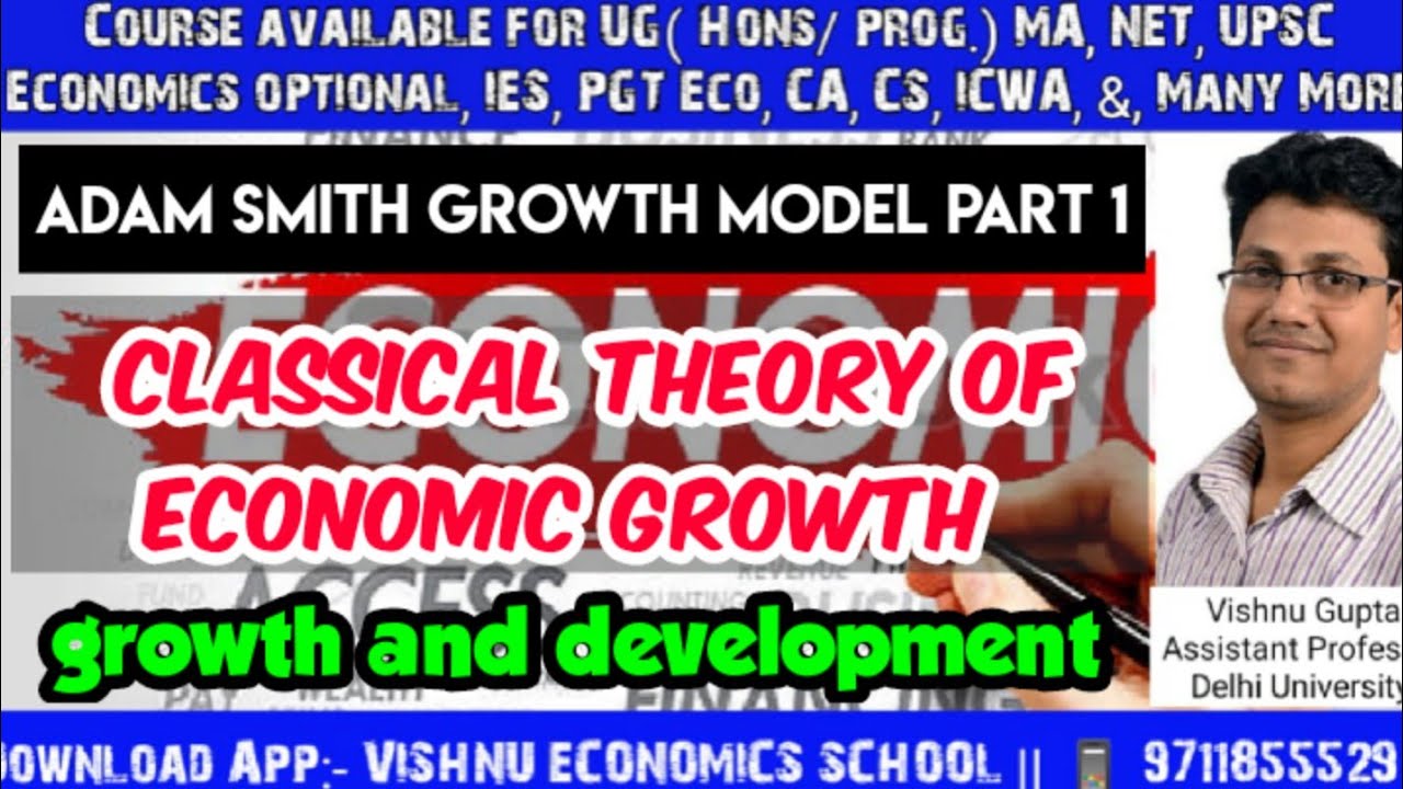 Adam Smith Growth Model Part 1 Classical Theory Of Economic Growth Adam Smith Growth Model Part 1 Classical Theory Of Economic Growth