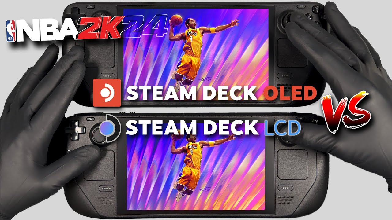 NBA 2K24 | Steam Deck OLED VS LCD | Steam OS | Gameplay Comparison