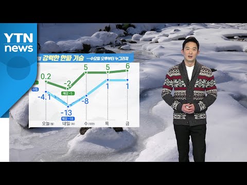 [날씨] 내일 다시 한파 기승...칼바람에 체감온도 곤두박질 / YTN