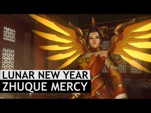 Overwatch Zhuque (Vermilion Bird) Mercy InGame Lunar