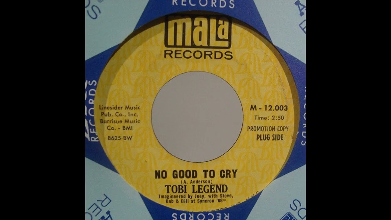 Tobi Legend - No Good To Cry - (1968) - #soulmusic #northernsoul