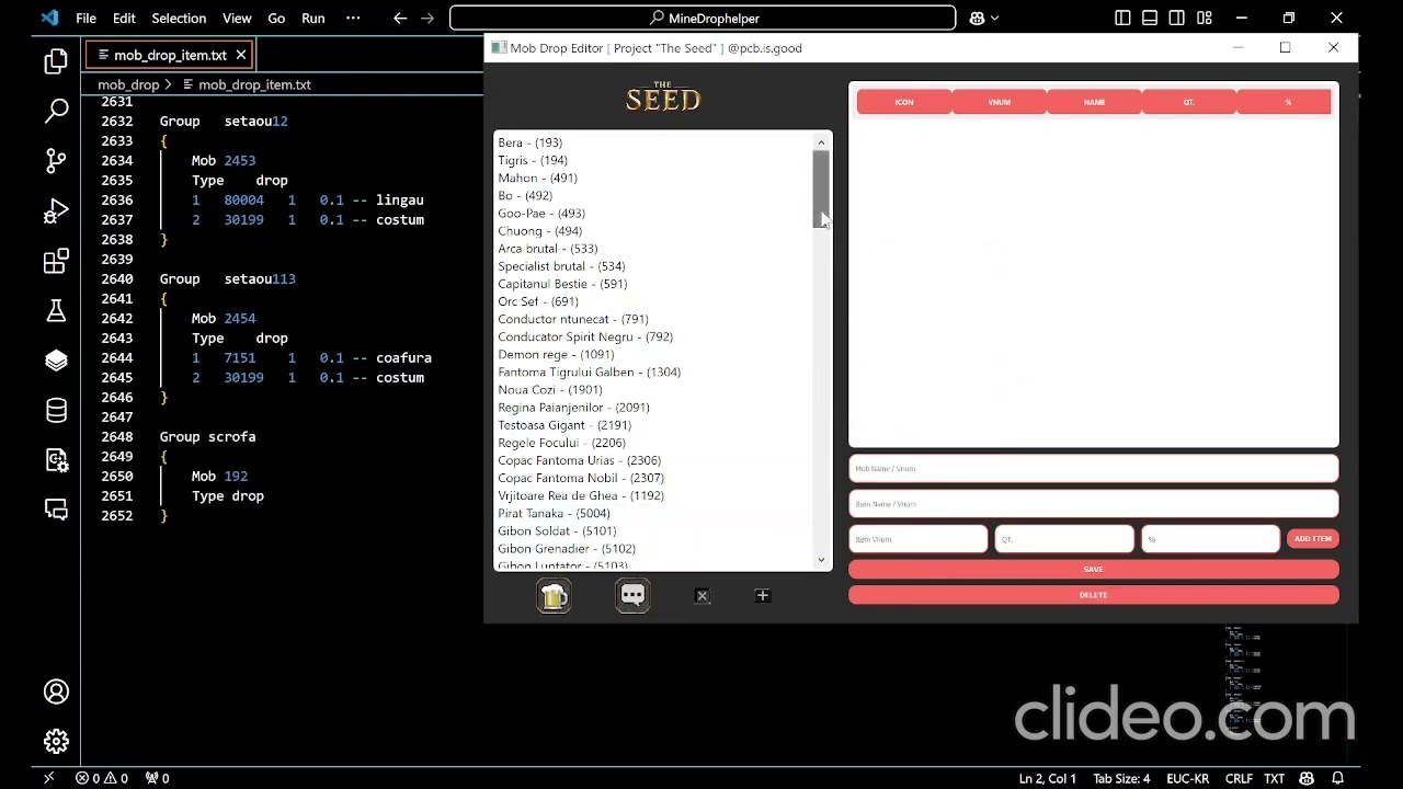 MobDropManager [ Project "The Seed" ] @pcb.is.good