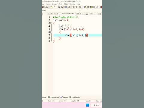 nesting loop program in c - YouTube
