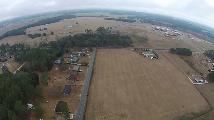 Flying the DJI Phantom vision on Phillips Street in Colquitt, GA