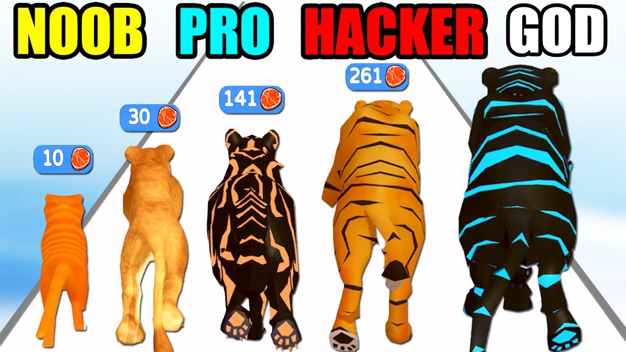 NOOB vs PRO vs HACKER in Dino Evolution Run 3D 