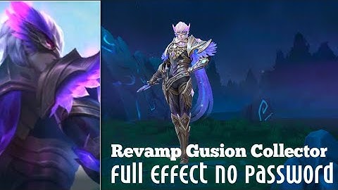 Revamp Gusion Night Owl Collector Skin Script Full Effect No Password | Sasuke Official