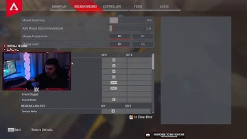 KoixxTV Apex Legends Settings, Keybinds & Setup