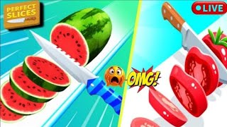 Perfect Slices Game Live - Fruit CuttingGame | Live Streem #perfectslice Android Gameplay screenshot 3