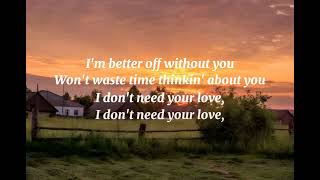Anne-Marie – Better off (Lyrics)