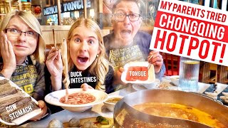 My parents tried Chongqing Hotpot for the FIRST TIME!