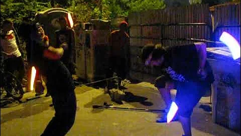 Martin Benavidez glow stick moves, Austin Texas at...