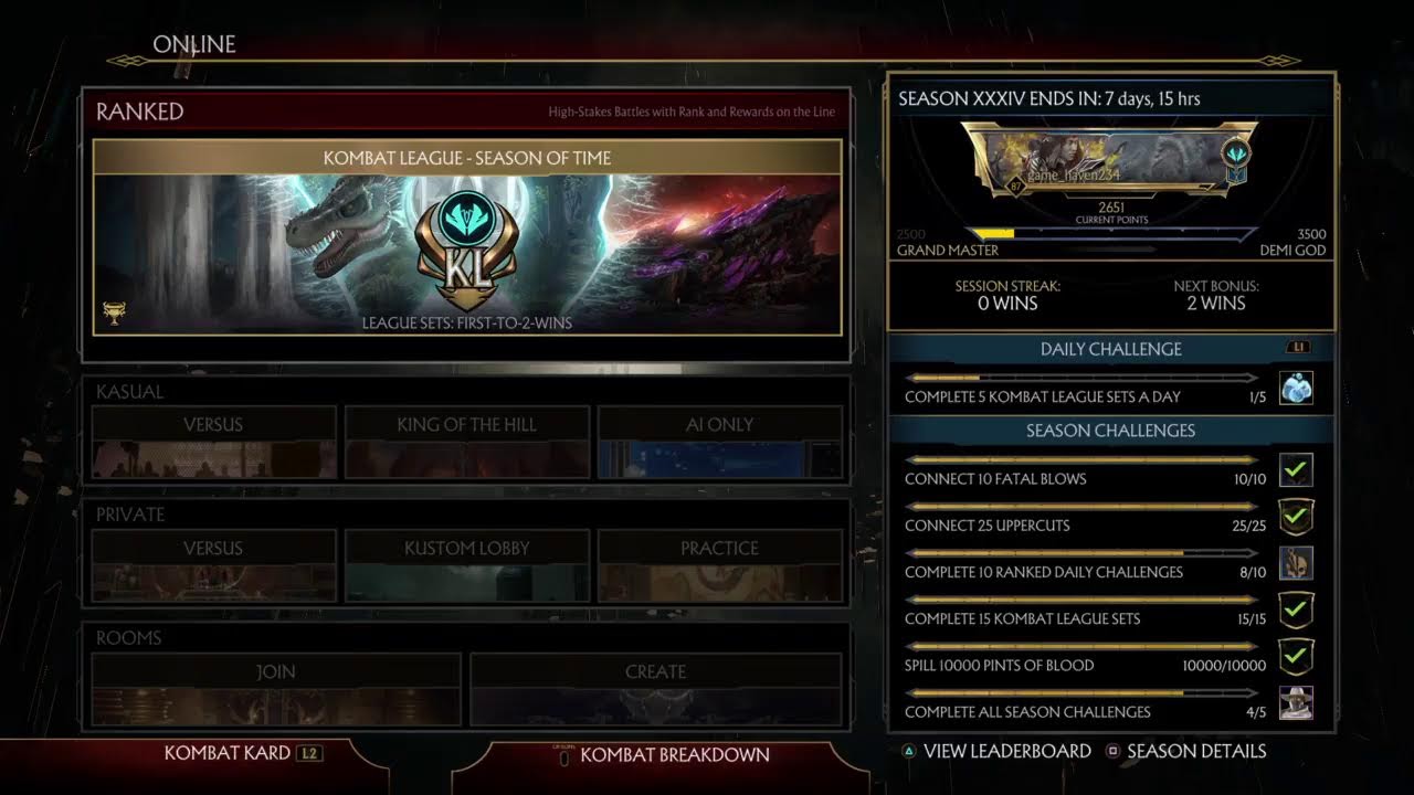 MK11 Private FT10. Battle Of The Kahns 4 Game Haven vs King Sherry