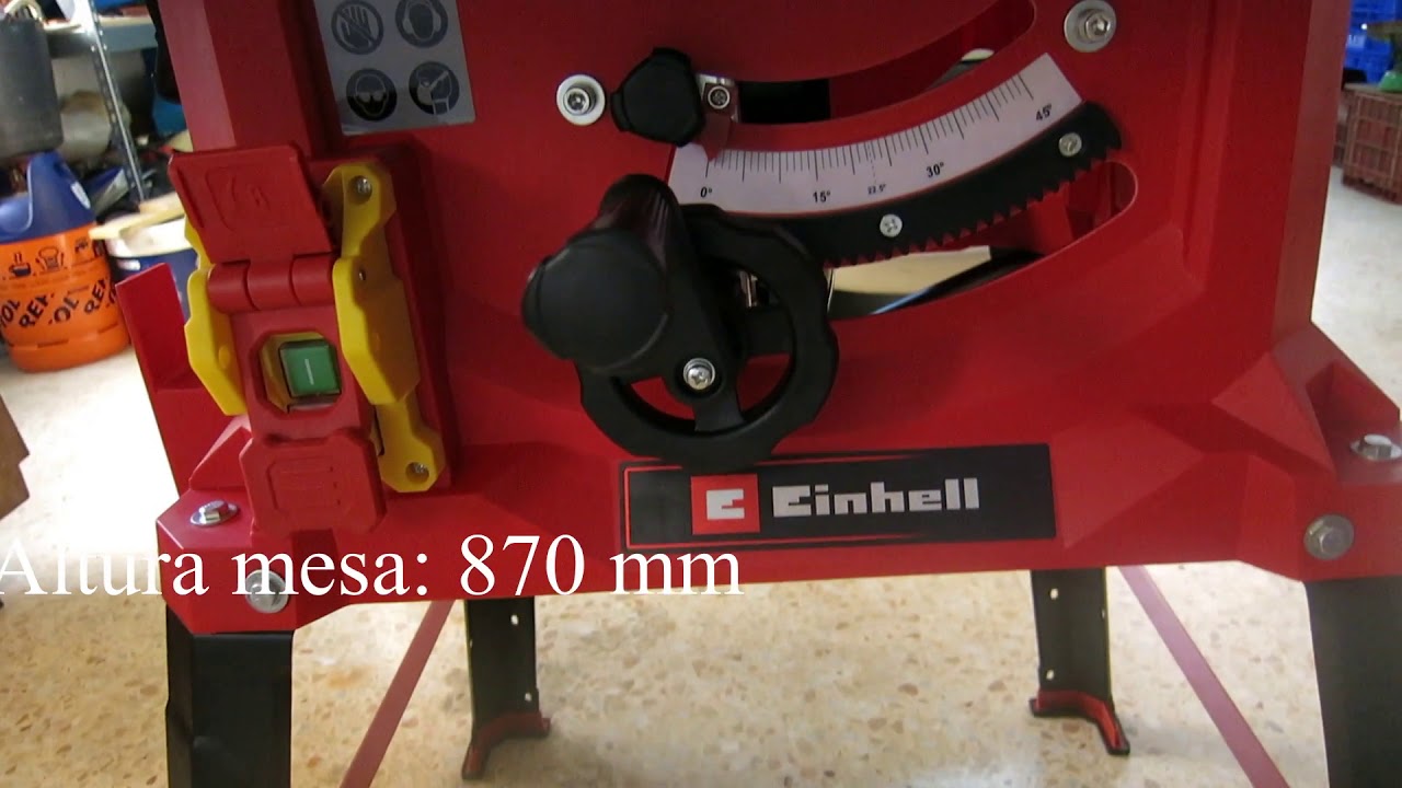 Unboxing Sierra banco Einhell TC-TS-2225 U - YouTube