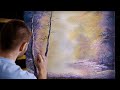 Golden Winter Frost - Landscape Painting