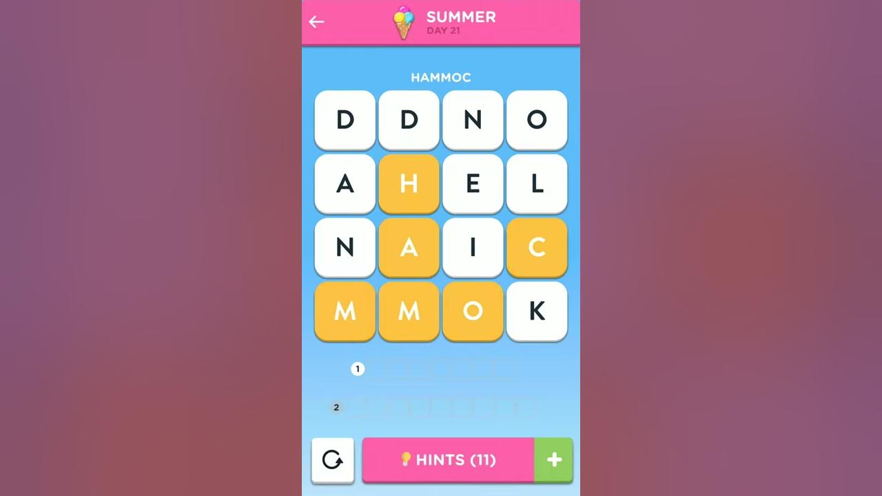 Wordbrain 2 Summer Event July 10 2020 Wordbrain 2 Summer Day 21 YouTube