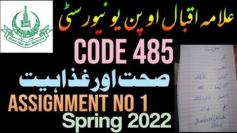 AIOU BA 485 Solved Assignment Spring 2022 Assignment No 1 || Spring 2022 || Hammad AIOU Academy