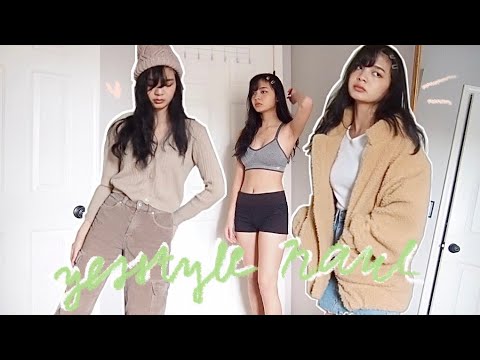 Yeahitsrell Modle Huge Yesstyle haul & try on (fall/winter) - YouTube