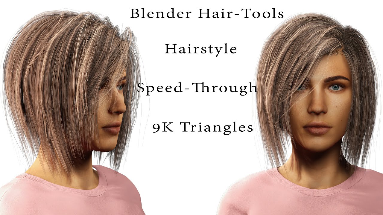 Blender HairTools / Hair Style SpeedThrough YouTube