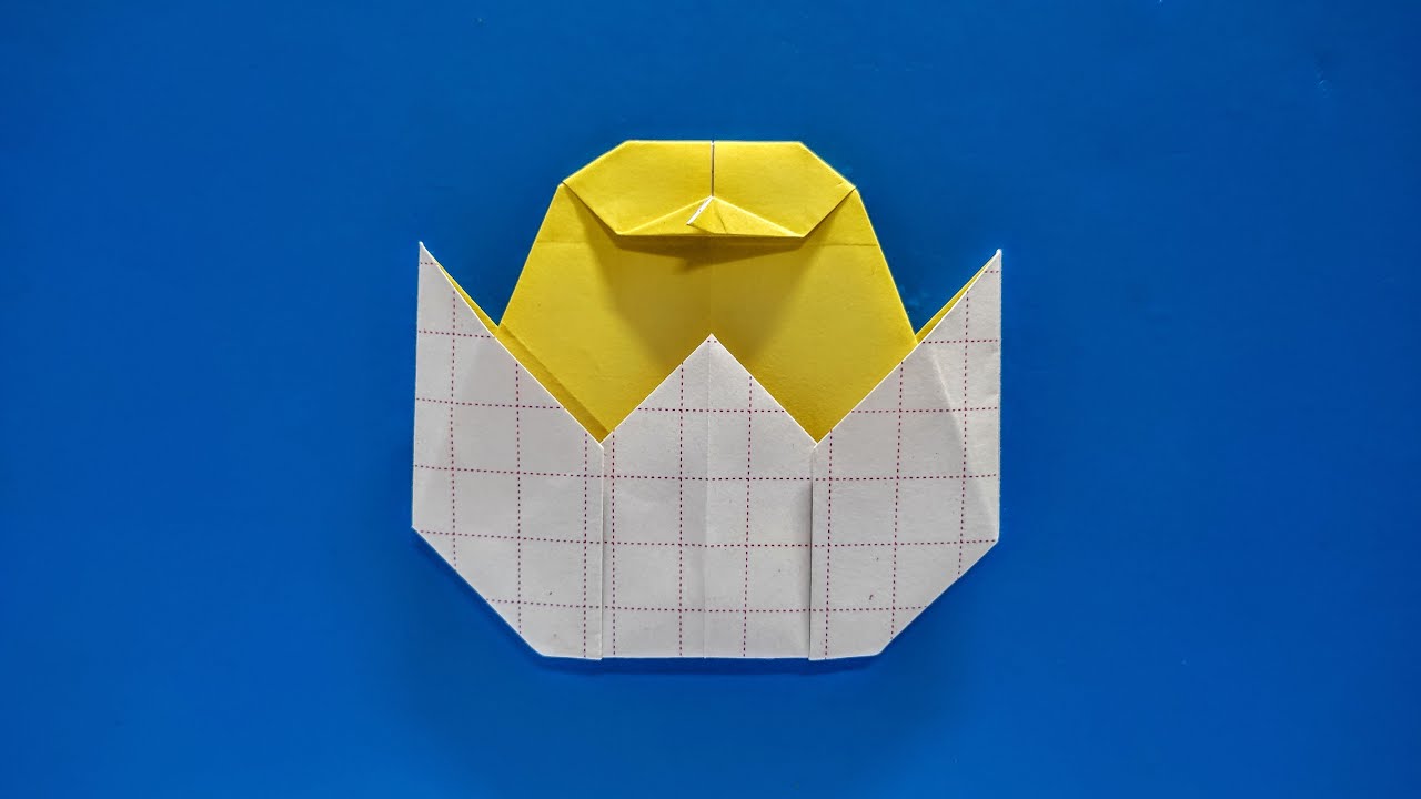 Origami Chick Hatching From An Egg Easy Step By Step