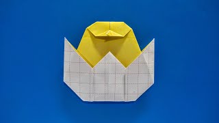 Origami Chick Hatching From An Egg Easy Step By Step