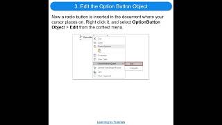 How to Insert a Radio Button in Word screenshot 5