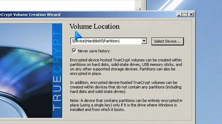 TrueCrypt Password Encrypt a USB drive or non-system hard drive