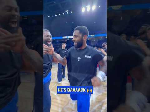 Welcome back, Kai 🥹 #nba #kyrieirving