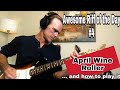 Roller - April Wine. Awesome Riff of the day #4 and how to play it