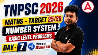 Number System | Basic Level Problems | Target 25/25 Maths | By Arunan G
