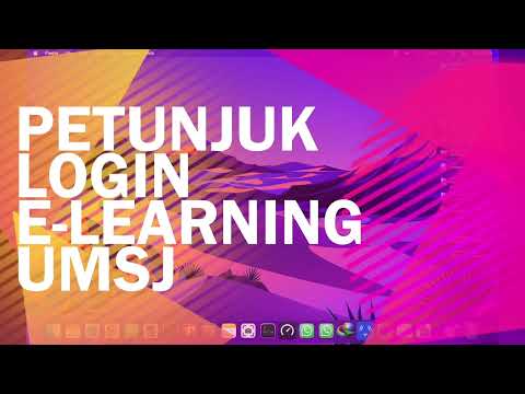 Tutorial Login E-Learning UMSJ