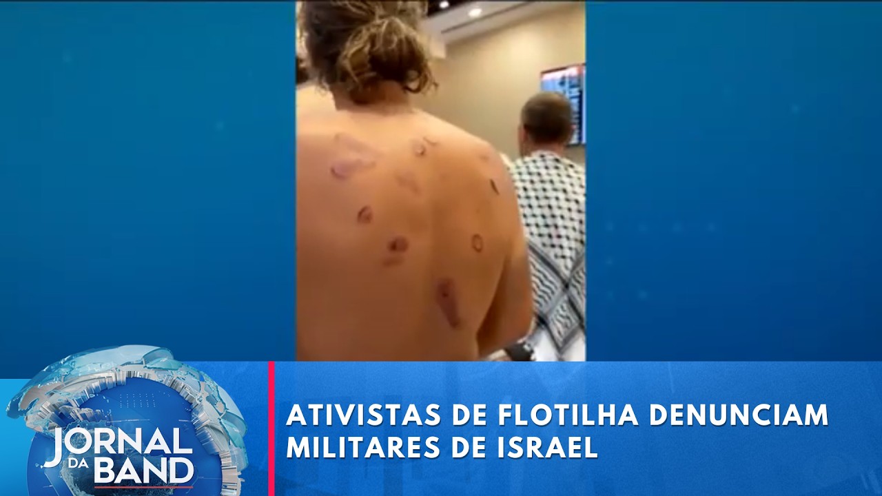 Ativistas de flotilha denunciam agressões de militares de Israel