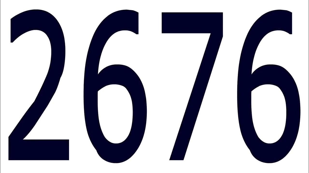 2676 - YouTube