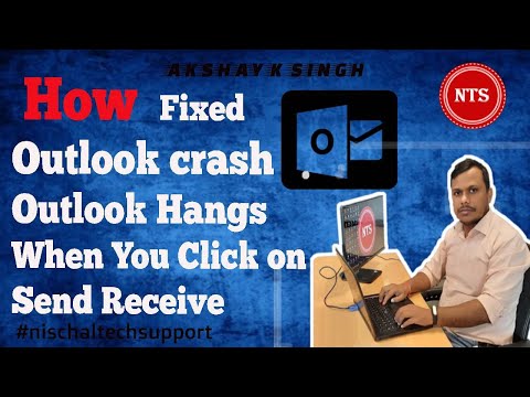How fixed outlook crash /Outlook  Hangs When Clicking on Send/Receive Tab  2010/2013/2016/2019[2020]
