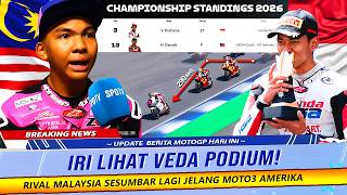 KOAR KOAR LAGI! HAKIM DANISH NEKAT TANTANG VEDA DI MOTO3 AMERIKA, NETIZEN AUTO PANAS