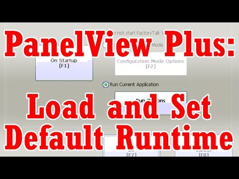 Load and Set PanelView Plus Default Runtime Application