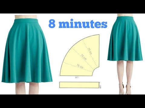 Video Cắt chân váy xòe siêu nhanh trong 8 phút| le fashion | - youtube