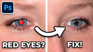 FIX Red Eye In SECONDS With Photoshop!