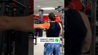 How to PROPERLY Cable Rear Delt Fly (FIX THIS!) #shoulderworkout #fitness #gymmotivation