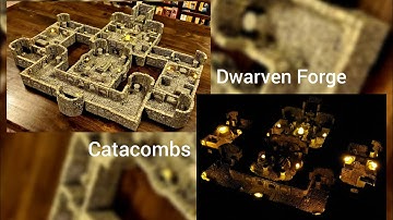 Dwarven Forge Catacombs Multi-Set Build (Lights Off!)