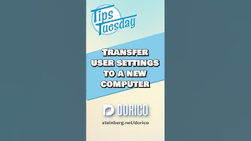 Transfer user settings to a new computer #tipstuesday #dorico #steinberg #musicnotation