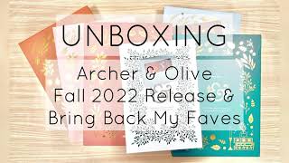 UNBOXING: Archer & Olive Fall 2022 Release & Bring Back My Faves - Stationery Haul