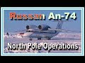 Russian an 74 coaler aircraft operations on the north pole