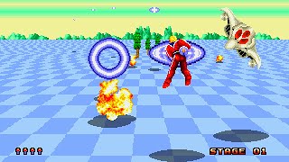 Space Harrier II Longplay (Sega Genesis) [QHD]