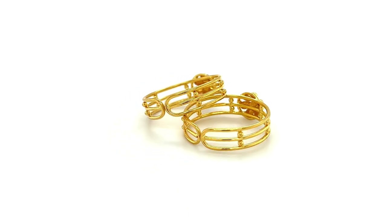 Adjustable gold toe ring | Adjustable gold ring for girl | Jos Alukkas