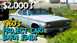 Famous TOP 10 Latest Classic Car Projects and Barn Finds Under $3,000 from the 1960s on Craigslist Net Worth