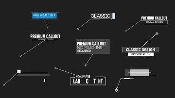 Callout Pack After Effects Templates