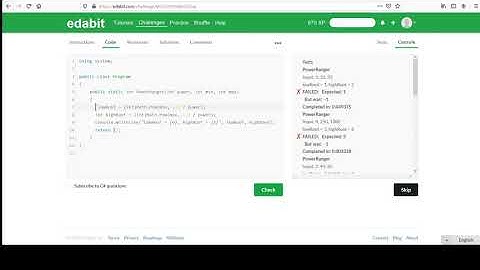 Edabit Hard C# Programming Challenges #3: Power Ranger